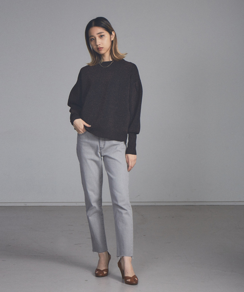 NOMINE(ノミネ)の「【展開店舗限定】カットオフテーパードデニム(デニムパンツ・レディース・ライトグレー/ブルー・X-SMALL/S/M/L)」の15枚目の写真