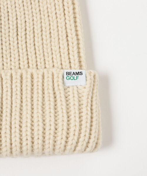 BEAMS GOLF(ビームスゴルフ)の「<WOMEN>BEAMS GOLF ORANGE LABEL / ファー付き ニットキャップ(ニットキャップ/ビーニー・レディース・グレー/オフホワイト/ブラック・FREE)」の6枚目の写真