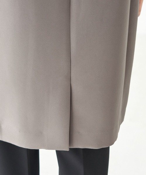 ROPE' PICNIC（ロペピクニック）の「【360°ウルトラストレッチ】ノーカラーコート（ノーカラーコート・レディース・ネイビー/イエロー系その他3・38/36）」の9枚目の写真