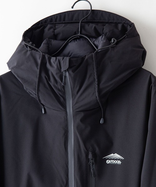 OUTDOOR PRODUCTS(アウトドアプロダクツ)の「撥水防風ストレッチ耐水圧10000mm中綿フードジャケット ワンポイントブランドロゴ(ブルゾン・メンズ・ベージュ/カーキ/ブラック/ライトブラウン/ワイン・LARGE/XXX-LARGE/X-LARGE/MEDIUM/XX-LARGE/SMALL)」の17枚目の写真