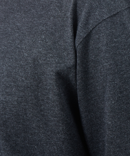 ABAHOUSE GRAY(アバハウスグレイ)の「プレーティング 天竺 Vネック 長袖 Tシャツ(Tシャツ/カットソー・メンズ・ホワイト/ブラック/グレー/ネイビー/グリーン・46/48)」の11枚目の写真