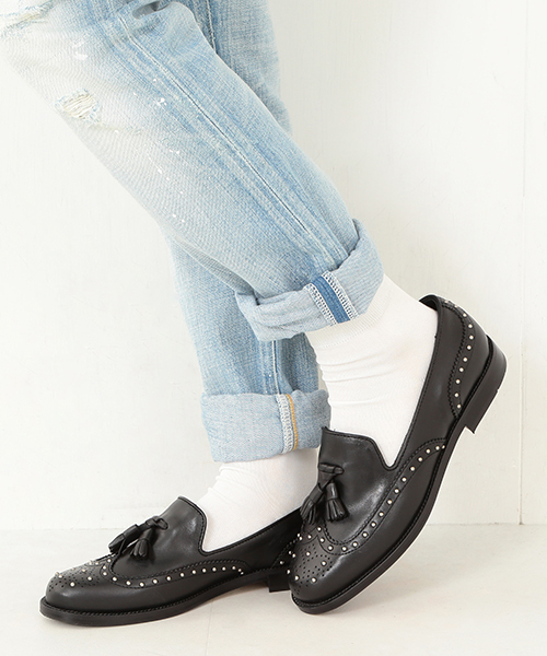 bellini（ベリーニ）の「BELLINI / スタッズ ウィングチップ ローファー（ドレスシューズ・レディース・ホワイト/ブラック・38/39/35/37/36）」の12枚目の写真