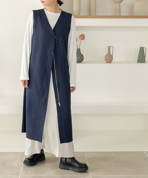 titivate（ティティベイト）の「ﾄﾗｯｸｿｰﾙﾌｪｲｸﾚｻﾞｰﾛﾝｸﾞﾌﾞｰﾂ（ブーツ・レディース・ブラック/キャメル・LL/S/M/L）」の11枚目の写真