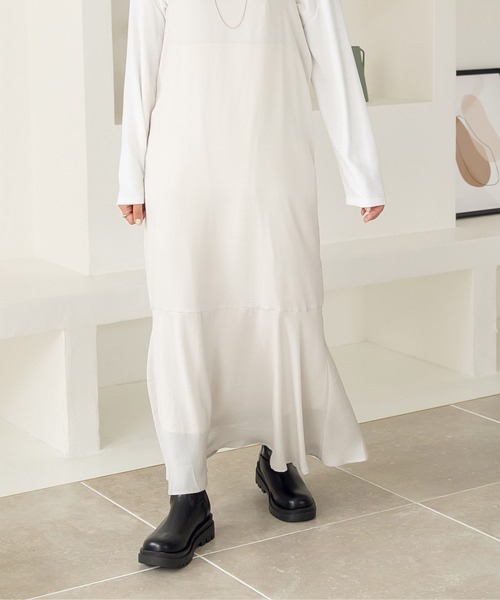 titivate（ティティベイト）の「ﾄﾗｯｸｿｰﾙﾌｪｲｸﾚｻﾞｰﾛﾝｸﾞﾌﾞｰﾂ（ブーツ・レディース・ブラック/キャメル・LL/S/M/L）」の7枚目の写真