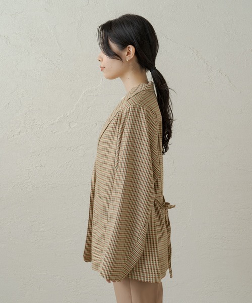 Kastane（カスタネ）の「ツイードチェックSETUPジャケット（テーラードジャケット・レディース・ブラウン・FREE）」の10枚目の写真