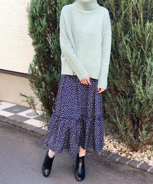 Banner Barrett（バナーバレット）の「【Lili Lurex】花柄フレアワンピース（ワンピース・レディース・ネイビー/アイボリー・38）」の15枚目の写真