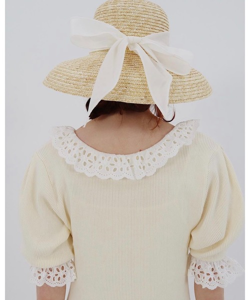 epine（エピヌ）の「lace frill rib knit onepiece（ワンピース・レディース・アイボリー・FREE）」の15枚目の写真