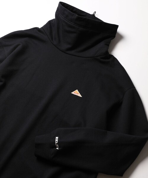 FREAK'S STORE（フリークスストア）の「WEB限定 KELTY×FREAK'S STORE/ケルティ 別注 ワンポイント ヴィンテージロゴ ボトルネックスウェット/ハイネック/ビッグシルエット（スウェット・メンズ・ブラック/グレー/ブラウン/ダークグリーン/グレイッシュブルー・SMALL/MEDIUM/LARGE/X-LARGE）」の2枚目の写真