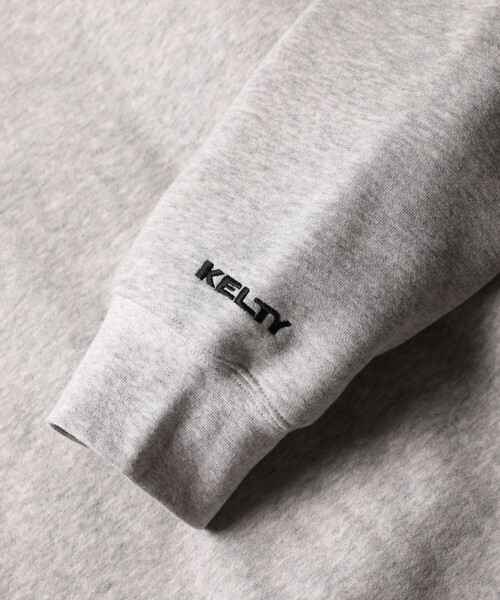 FREAK'S STORE（フリークスストア）の「WEB限定 KELTY×FREAK'S STORE/ケルティ 別注 ワンポイント ヴィンテージロゴ ボトルネックスウェット/ハイネック/ビッグシルエット（スウェット・メンズ・ブラック/グレー/ブラウン/ダークグリーン/グレイッシュブルー・SMALL/MEDIUM/LARGE/X-LARGE）」の9枚目の写真