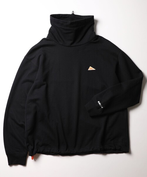 FREAK'S STORE（フリークスストア）の「WEB限定 KELTY×FREAK'S STORE/ケルティ 別注 ワンポイント ヴィンテージロゴ ボトルネックスウェット/ハイネック/ビッグシルエット（スウェット・メンズ・ブラック/グレー/ブラウン/ダークグリーン/グレイッシュブルー・SMALL/MEDIUM/LARGE/X-LARGE）」の11枚目の写真