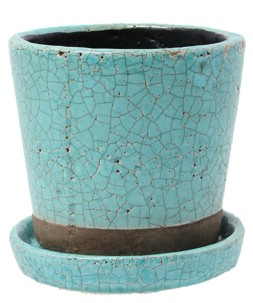 DULTON(ダルトン)の「カラーグレーズポット / COLOR GLAZED POT(フラワーベース・レディース・オレンジ/ダークブルー/ターコイズブルー/アイボリー/イエロー/その他/ライトグリーン/ターコイズブルー系・FREE)」の3枚目の写真