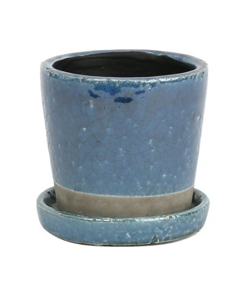 DULTON(ダルトン)の「カラーグレーズポット / COLOR GLAZED POT(フラワーベース・レディース・オレンジ/ダークブルー/ターコイズブルー/アイボリー/イエロー/その他/ライトグリーン/ターコイズブルー系・FREE)」の4枚目の写真