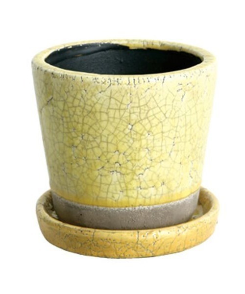 DULTON(ダルトン)の「カラーグレーズポット / COLOR GLAZED POT(フラワーベース・レディース・オレンジ/ダークブルー/ターコイズブルー/アイボリー/イエロー/その他/ライトグリーン/ターコイズブルー系・FREE)」の6枚目の写真