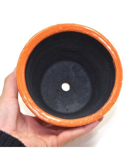 DULTON(ダルトン)の「カラーグレーズポット / COLOR GLAZED POT(フラワーベース・レディース・オレンジ/ダークブルー/ターコイズブルー/アイボリー/イエロー/その他/ライトグリーン/ターコイズブルー系・FREE)」の10枚目の写真