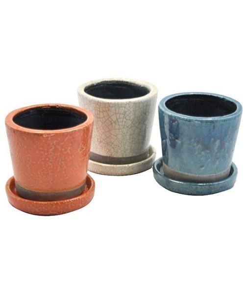 DULTON(ダルトン)の「カラーグレーズポット / COLOR GLAZED POT(フラワーベース・レディース・オレンジ/ダークブルー/ターコイズブルー/アイボリー/イエロー/その他/ライトグリーン/ターコイズブルー系・FREE)」の9枚目の写真