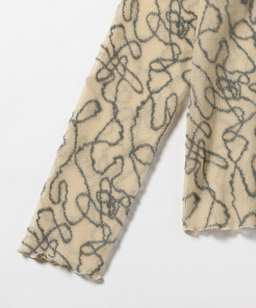 Ray BEAMS(レイビームス)の「Ray BEAMS / 起毛 チュール ハイネック カットソー(Tシャツ/カットソー・レディース・ブラック/ベージュ・ONE SIZE)」の13枚目の写真