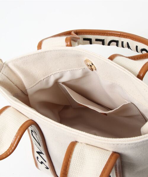 美品❗SNIDEL キャンバスロゴバッグ ハンドバッグ キャメル キャンバスロゴバッグ(ハンドバッグ)｜バッグ｜SNIDEL