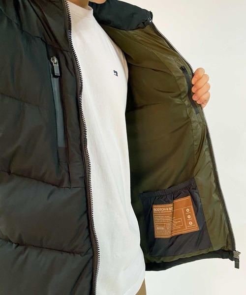 SCOTCH&SODA（スコッチアンドソーダ）の「キルティングフーデット 