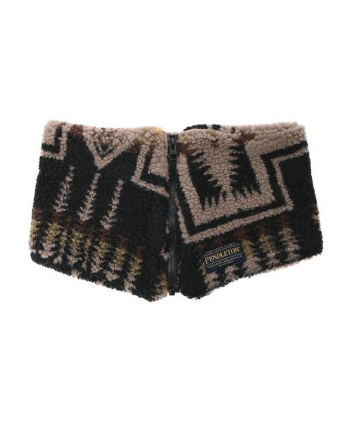 PENDLETON（ペンドルトン）の「■PENDLETON ジャガードボアネックウォーマー＊（ネックウォーマー/スヌード・レディース・ブラック/グレイッシュベージュ・FREE）」の11枚目の写真