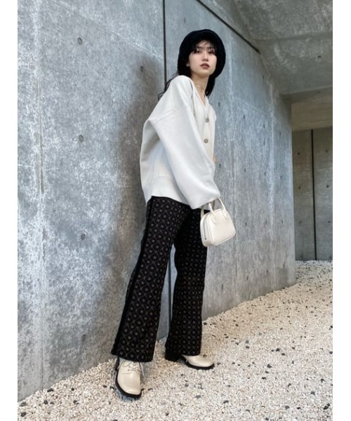 MOUSSY MONOGRAM FLARE PANTS
