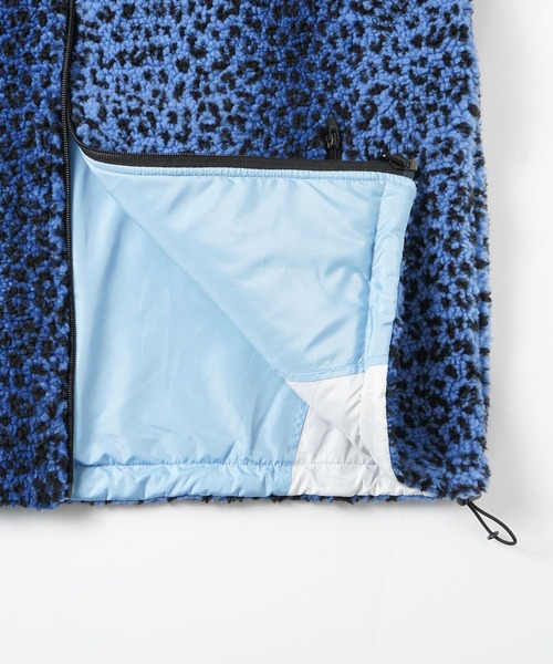 X-girl（エックスガール）の「REVERSIBLE BOA FLEECE JACKET（ナイロンジャケット・レディース・ライトブルー/ブラック/イエロー・S/M）」の21枚目の写真