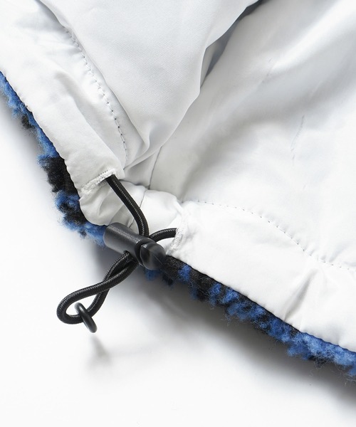 X-girl（エックスガール）の「REVERSIBLE BOA FLEECE JACKET（ナイロンジャケット・レディース・ライトブルー/ブラック/イエロー・S/M）」の22枚目の写真