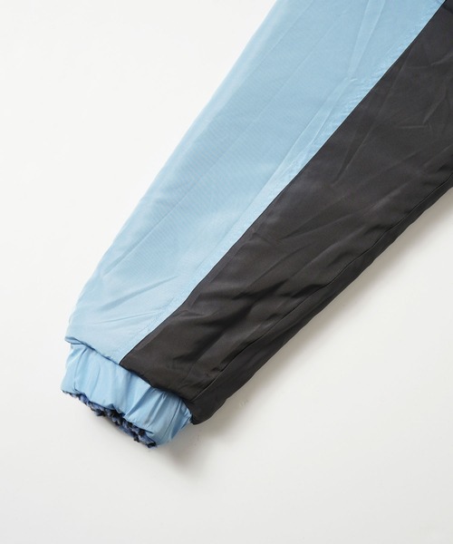 X-girl（エックスガール）の「REVERSIBLE BOA FLEECE JACKET（ナイロンジャケット・レディース・ライトブルー/ブラック/イエロー・S/M）」の5枚目の写真