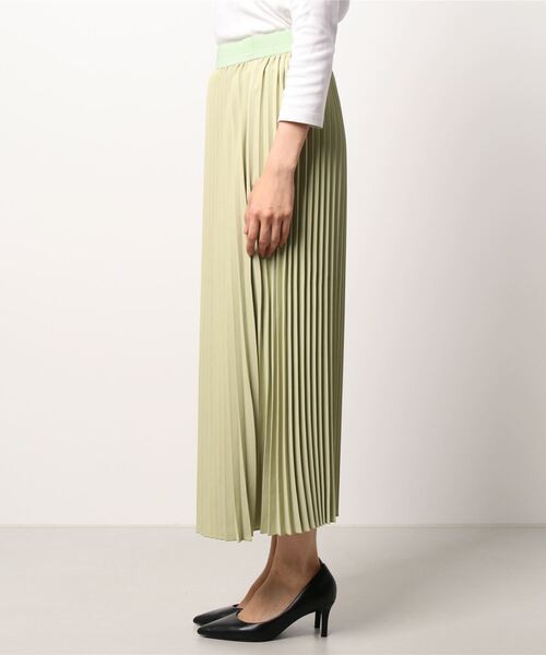 KOBE LETTUCE（コウベレタス）の「ハッピーカラープリーツスカート[M3521]（スカート・レディース・ホワイト系/グリーン系/ブルー系/ピンク系/ブラック・FREE）」の6枚目の写真