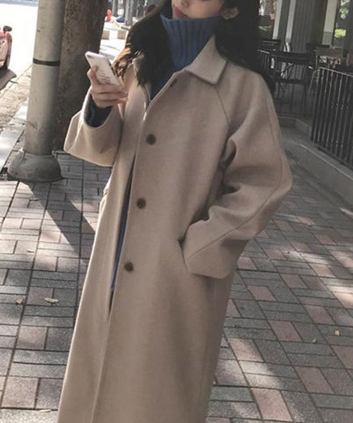 Doula Doula(ドゥーラドゥーラ)の「ロングチェスターコート(ダウンジャケット/コート・レディース・ブラック/ベージュ・M/L)」の7枚目の写真