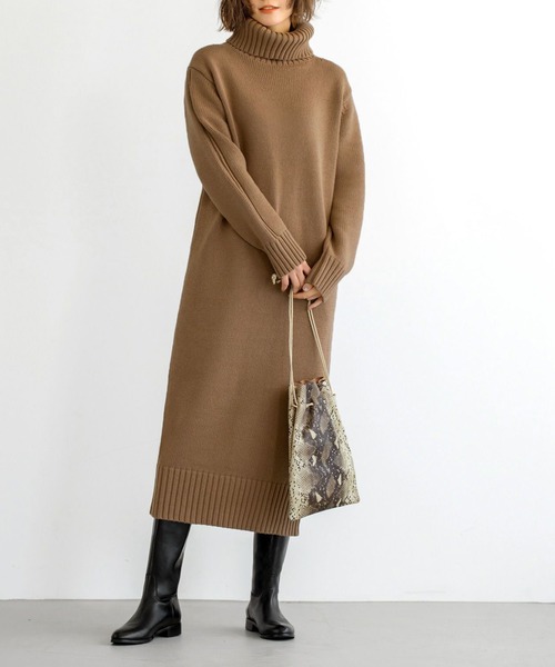タートルネックロングニットワンピースc ワンピース Deli スタイルデリ のワンピース タートルネックロングニットワンピース C を購入できます Style Style Style Deli Deli スタイルデリ のファッション