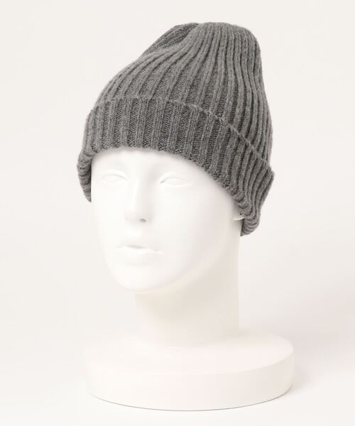 Anuenue（アヌエヌエ）の「リブニット帽 ユニセックス（ニットキャップ/ビーニー・メンズ・ベージュ/カーキ/グレイッシュベージュ/ブラック/グレー・FREE）」の3枚目の写真