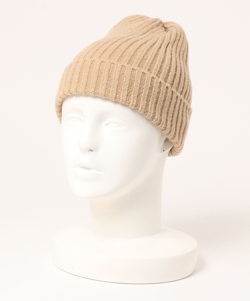 Anuenue（アヌエヌエ）の「リブニット帽 ユニセックス（ニットキャップ/ビーニー・メンズ・ベージュ/カーキ/グレイッシュベージュ/ブラック/グレー・FREE）」の5枚目の写真