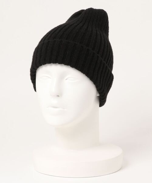 Anuenue（アヌエヌエ）の「リブニット帽 ユニセックス（ニットキャップ/ビーニー・メンズ・ベージュ/カーキ/グレイッシュベージュ/ブラック/グレー・FREE）」の2枚目の写真