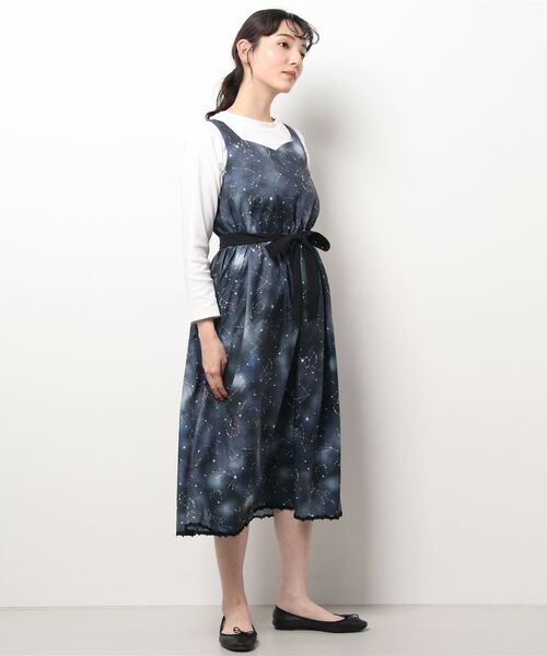 冬の星座柄ハートネックｏｐ ワンピース Axes Femme Poetique アクシーズファムポエティック のファッション通販 Zozotown