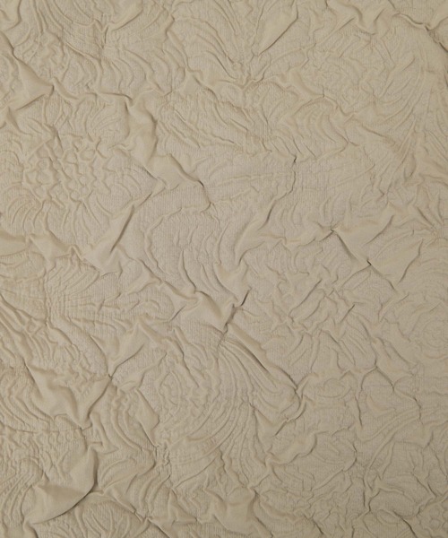 titivate(ティティベイト)の「ジャガードキルティングコート(ノーカラーコート・レディース・ベージュ/カーキ/アイボリー・S/M)」の8枚目の写真