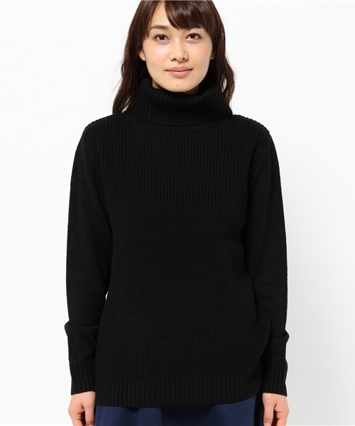 CIAOPANIC TYPY（チャオパニックティピー）の「アゼ編みタートルニットプルオーバー（ニット/セーター・レディース・オフホワイト/グレー/ブラック・FREE）」の11枚目の写真