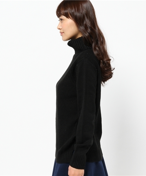 CIAOPANIC TYPY（チャオパニックティピー）の「アゼ編みタートルニットプルオーバー（ニット/セーター・レディース・オフホワイト/グレー/ブラック・FREE）」の5枚目の写真