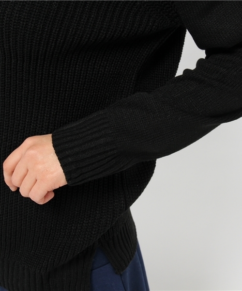 CIAOPANIC TYPY（チャオパニックティピー）の「アゼ編みタートルニットプルオーバー（ニット/セーター・レディース・オフホワイト/グレー/ブラック・FREE）」の8枚目の写真