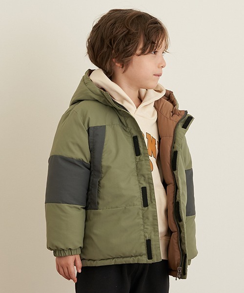 b・ROOM(ビールーム)の「カレッジロゴドロップパーカ(パーカー・キッズ・ピンク/アイボリー/マスタード/チャコール・90cm/110cm/100cm/120cm/130cm)」の10枚目の写真