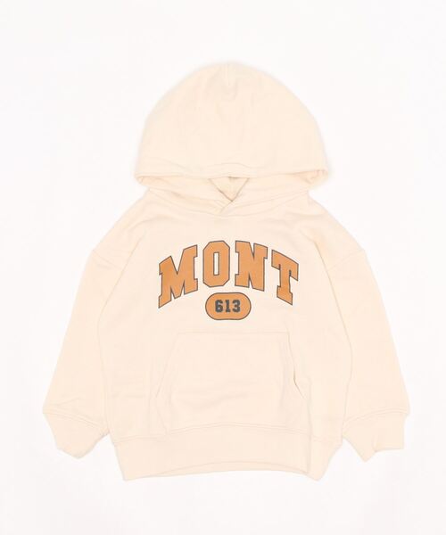 b・ROOM(ビールーム)の「カレッジロゴドロップパーカ(パーカー・キッズ・ピンク/アイボリー/マスタード/チャコール・90cm/110cm/100cm/120cm/130cm)」の20枚目の写真