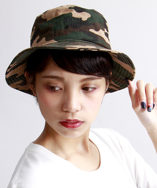 WEGO(ウィゴー)の「WEGO/NEWYORKCITYバケットハット(ハット・メンズ・ホワイト/ブラック/ダークインディゴブルー/その他1/その他2・FREE)」の5枚目の写真