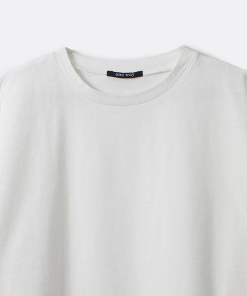one way（ワンウェイ）の「【oneway Jeans】サイドスリットBIG Tシャツ（Tシャツ/カットソー・レディース・ホワイト・FREE）」の6枚目の写真