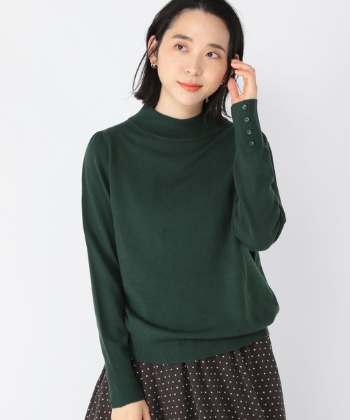 studio CLIP（スタディオクリップ）の「12ゲージマルチ機能付きパフプルオーバー（ニット/セーター・レディース・ブラック/レッド/グリーン/マスタード・MEDIUM/LARGE）」の2枚目の写真