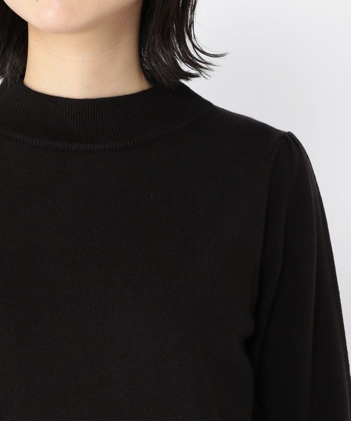 studio CLIP（スタディオクリップ）の「12ゲージマルチ機能付きパフプルオーバー（ニット/セーター・レディース・ブラック/レッド/グリーン/マスタード・MEDIUM/LARGE）」の15枚目の写真