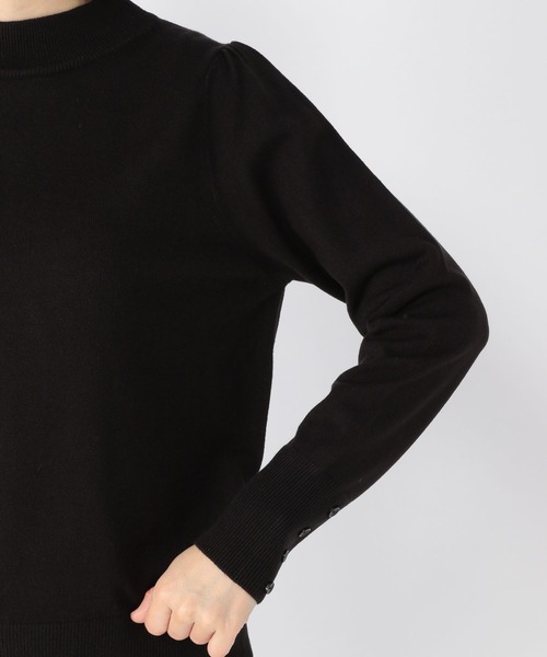 studio CLIP（スタディオクリップ）の「12ゲージマルチ機能付きパフプルオーバー（ニット/セーター・レディース・ブラック/レッド/グリーン/マスタード・MEDIUM/LARGE）」の16枚目の写真