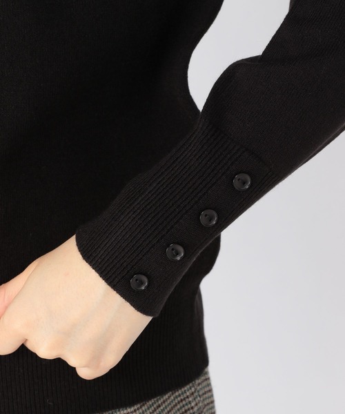 studio CLIP（スタディオクリップ）の「12ゲージマルチ機能付きパフプルオーバー（ニット/セーター・レディース・ブラック/レッド/グリーン/マスタード・MEDIUM/LARGE）」の17枚目の写真