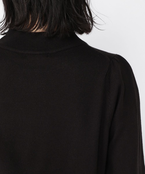 studio CLIP（スタディオクリップ）の「12ゲージマルチ機能付きパフプルオーバー（ニット/セーター・レディース・ブラック/レッド/グリーン/マスタード・MEDIUM/LARGE）」の19枚目の写真