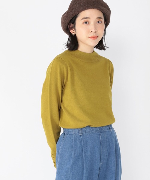 studio CLIP（スタディオクリップ）の「12ゲージマルチ機能付きパフプルオーバー（ニット/セーター・レディース・ブラック/レッド/グリーン/マスタード・MEDIUM/LARGE）」の11枚目の写真