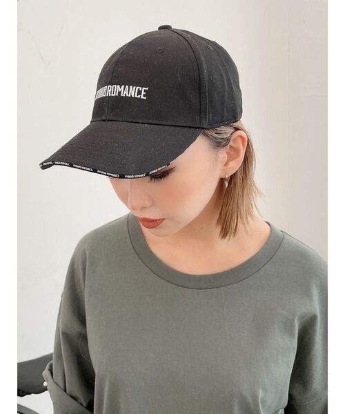 GYDA（ジェイダ）の「HYBRIDROMANCEバインダーロゴキャップ（キャップ・レディース・オフホワイト/ブラック/カーキ・FREE）」の2枚目の写真