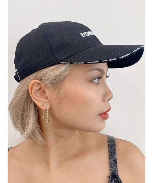 GYDA（ジェイダ）の「HYBRIDROMANCEバインダーロゴキャップ（キャップ・レディース・オフホワイト/ブラック/カーキ・FREE）」の10枚目の写真